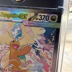 Mega Dragonite EX Full Art Holo Pokemon Card 290/217 EX HP 370 English - Image 4