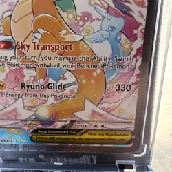 Mega Dragonite EX Full Art Holo Pokemon Card 290/217 EX HP 370 English - Image 5