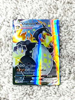 Charizard VMax HP330 Claw Slash #SV107/SV122 Holo Fan Art Display Card NM! - Image 1