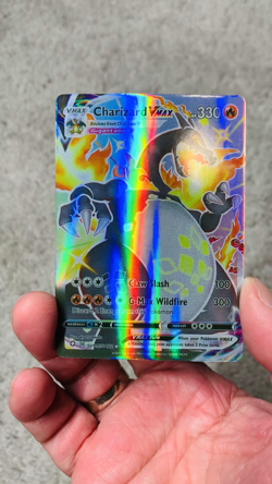 Charizard VMax HP330 Claw Slash #SV107/SV122 Holo Fan Art Display Card NM! - Image 2