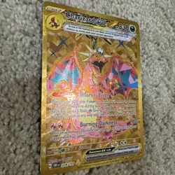 Charizard ex 228/197 Gold Holo Full Art Tera EX Obsidian Flames Card New-Fresh - Image 3