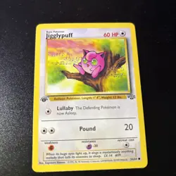 Pokemon TCG Jigglypuff 1st Edition Jungle Card 54/64 - Image 1