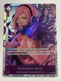 Vinsmoke Reiju OP06-069 SR Wings of the Captain One Piece Card Game NM English - Image 1