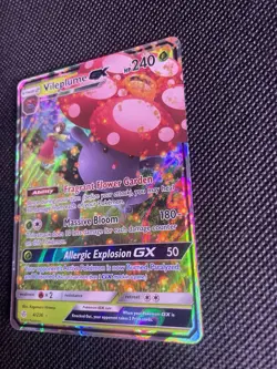 Pokemon Vileplume GX 4/236 SM Cosmic Eclipse Holo Ultra Rare Card Erika NM - Image 2