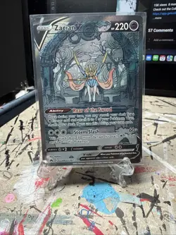 Zacian v Crown Zenith Galarian Gallery Holo Ultra Rare Card GG48/GG70 NM - Image 2