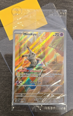 Mimikyu SVP 075 Black Star Promo Scarlet & Violet Pokemon Card SEALED - Image 1
