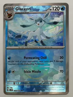 Glaceon 25/131 | Prismatic Evolutions Pokemon Card | Poke Ball Reverse Holo | NM - Image 1