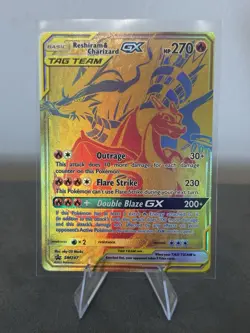 Pokemon Greninja celebrations promo & Reshiram Charizard GX Holo Tag Team Card - Image 2