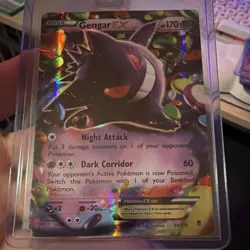 Pokemon Gengar EX Holo 170 HP Card 34/119 XY Phantom Forces English - Image 1