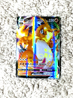 Charizard VMax HP330 Claw Slash #020/189 Holo Fan Art Display Collector Card NM! - Image 1
