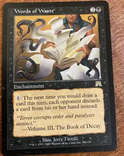 MTG Words of Waste Onslaught 182/350 Regular Rare - Image 1