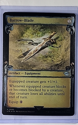MTG Magic The Gathering LOTR Lord of the Rings Showcase Foil 688 Barrow Blade LP - Image 1