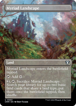 Myriad Landscape (Borderless) - Commander Masters (CMM) - Image 1