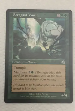 Arrogant Wurm MTG Torment Regular NM 120/143 - Image 1