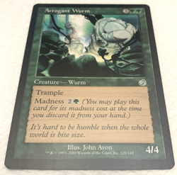 Arrogant Wurm MTG Torment Regular NM 120/143 - Image 3