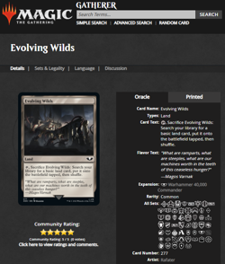 2022 MTG Magic the Gathering Warhammer 40k Surge Foil #277 Evolving Wilds WOTC - Image 3