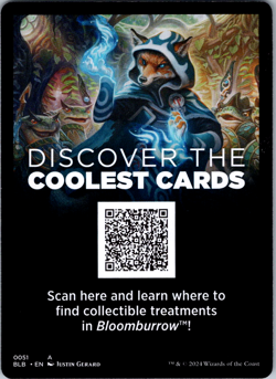 Iridescent Vinelasher Token Bloomburrow NM - Image 2