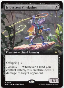 Iridescent Vinelasher (Extended Art) *Regular* BLB 359 NM - Image 1