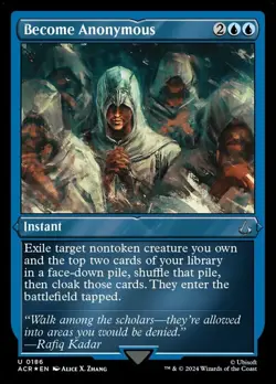 1x Become Anonymous - Foil Etched Heavy Play MTG Magic - Kid Icarus - - Image 1