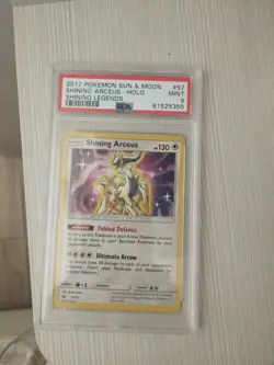 Carte Gradate PSA 9 POKEMON 2017 SUN&MOON SHINING ARCEUS - HOLO SHINING LEGENDS - Image 1