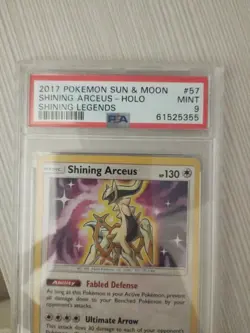 Carte Gradate PSA 9 POKEMON 2017 SUN&MOON SHINING ARCEUS - HOLO SHINING LEGENDS - Image 3
