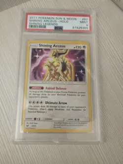 Carte Gradate PSA 9 POKEMON 2017 SUN&MOON SHINING ARCEUS - HOLO SHINING LEGENDS - Image 4