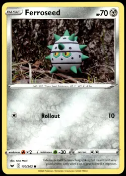 Ferroseed 130/202 Sword & Shield Common NM Pokemon 2020 - Image 1