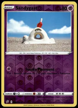 Sandygast 081/192 Rebel Clash Reverse Holo Common LP Pokemon 2020 - Image 1