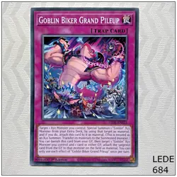 Goblin Biker Grand Pileup - LEDE-EN073 - Common 1st Edition Yugioh - Image 1