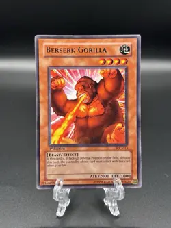 Yugioh! Berserk Gorilla IOC-013 1st Ed Invasion of Chaos LP - Image 1