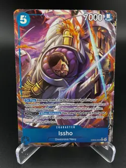 Issho (Alternate Art) EB04-022 Rare The Azure Sea's Seven One Piece NM - Image 1
