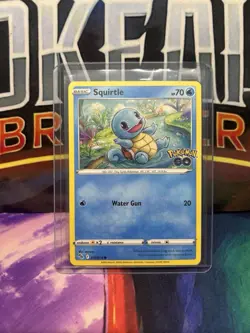 Squirtle Stamped Pokemon GO 15/78 TCG Trading Card NM Near Mint - Image 1