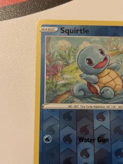 Pokemon TCG Squirtle Reverse Holo Common Card 015/078 Pokemon Go Near Mint Mint - Image 2