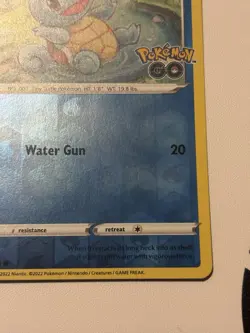 Pokemon TCG Squirtle Reverse Holo Common Card 015/078 Pokemon Go Near Mint Mint - Image 4