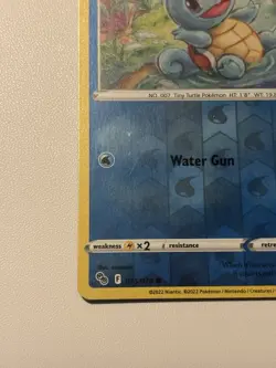 Pokemon TCG Squirtle Reverse Holo Common Card 015/078 Pokemon Go Near Mint Mint - Image 5