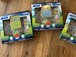 Trio Of Pokemon Go Pin Collection Boxes Sealed. Bulbasaur Charmander Squirtle - Image 1