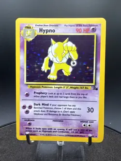 Hypno 8/62 Holo Rare Fossil Pokemon Card - Image 1