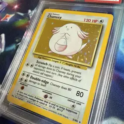 PSA 8 NM-MINT Chansey 3/102 Base Set 1999-2000 HOLO Pokemon Card - Image 2