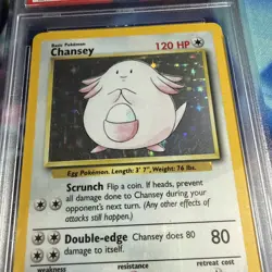 PSA 8 NM-MINT Chansey 3/102 Base Set 1999-2000 HOLO Pokemon Card - Image 4