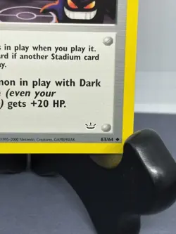 Vintage Pokemon TCG Rocket's Hideout 63/64 Neo Revelation Trainer Card Uncommon - Image 3