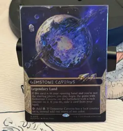 Gemstone Caverns Galaxy Foil (Legendary Land) EOS Magic: The Gathering Card - Image 1