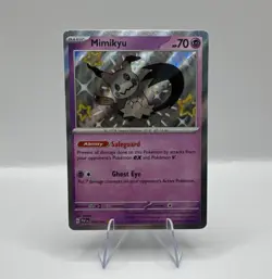 Pokemon Mimikyu 160/091 SV: Paldean Fates Shiny Rare Holo Card - Image 1