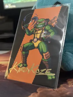 Magic: The Gathering Michelangelo, the Heart Art Card TMNT 35/54 Kirokaze Gold S - Image 2