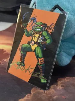 Magic: The Gathering Michelangelo, the Heart Art Card TMNT 35/54 Kirokaze Gold S - Image 3