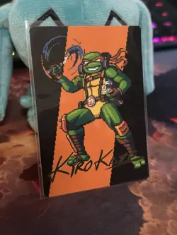 Magic: The Gathering Michelangelo, the Heart Art Card TMNT 35/54 Kirokaze Gold S - Image 4