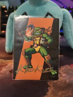 Magic: The Gathering Michelangelo, the Heart Art Card TMNT 35/54 Kirokaze Gold S - Image 5