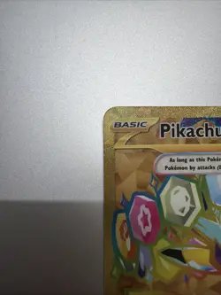 Pokemon TCG SV08 Surging Sparks Pikachu EX Hyper Rare Gold Holo Card 247/191 - Image 3