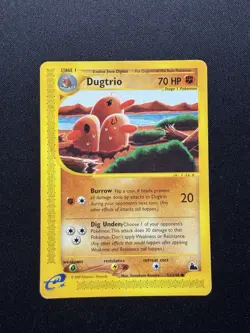Dugtrio Skyridge Pokemon Card 52/144 - Image 1