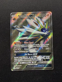 Pokemon TCG Solgaleo GX Full Art Ultra Rare Card Sun Moon 143/149 Holo - Image 1