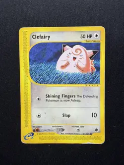 LClefairy 101/165 2002 Expedition Base Set Unlimited Pokemon Card - Image 1